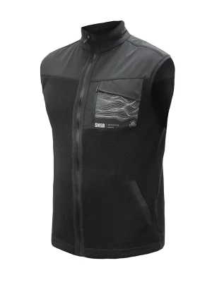 Přímo Od Výrobce Pánská vesta fleece celozip SENSOR TEDDY černá