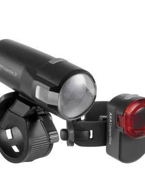 Novinka Sada světel AXA Compactline 20 USB set přední + zadní