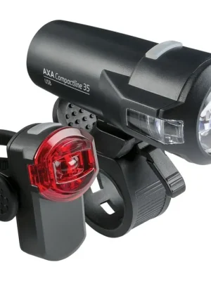 Nejlepší Volba Sada světel AXA Compactline 35 USB set přední + zadní