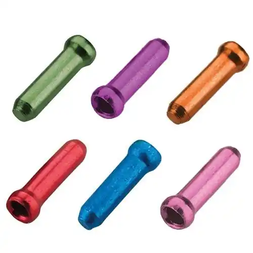 Koncovka brzdového/přehazovacího lanka JAGWIRE 500ks Red/Blue/Pink/Purple/Orange/Green Akční Nabídka