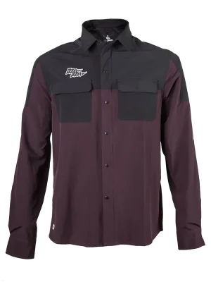 Pouze Dnes Bunda Fresh Trash MEN'S RIDER LONG SLEEVE SHIRT WINE RED/BLACK