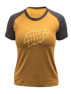 Nakupujte Hned Triko Fresh Trash WOMEN'S HORIZON SHORT SLEEVE TEE GOLDEN/BLACK