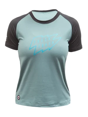 Víkendová Akce Triko Fresh Trash WOMEN'S HORIZON SHORT SLEEVE TEE MINT/BLACK