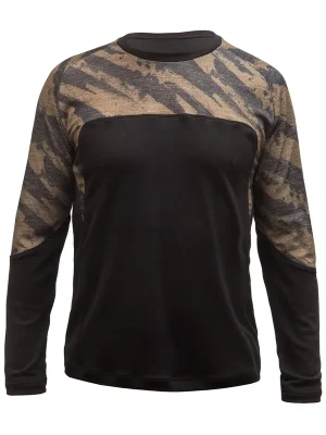 Dres dl. rukáv Fresh Trash MEN'S ESCAPE MERINO LONG SLEEVE TEE BLACK/BRUSH Tovární Cena