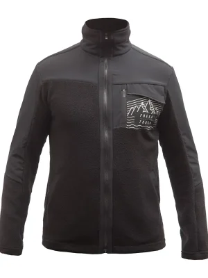 Bunda Fresh Trash MEN'S FLEECE JACKET BLACK Vysoce Kvalitní