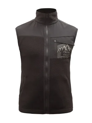 Vesta Fresh Trash MEN'S FLEECE VEST BLACK Top Prodej
