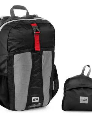 Batoh skládací Spokey HIDDEN PEAK 18 l, černo-červený Sezónní Sleva
