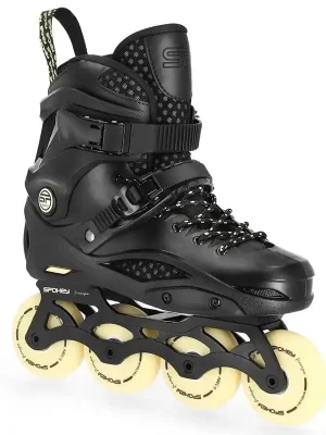 Freeskate kolečkové brusle Spokey FREESPO, černé Oblíbený
