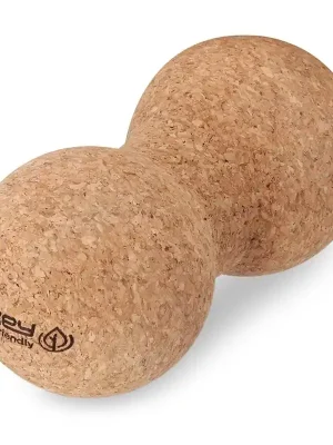 Poslední Šance Korkový dvojitý masážní míček Spokey DOUBLE OAK, 16x8cm