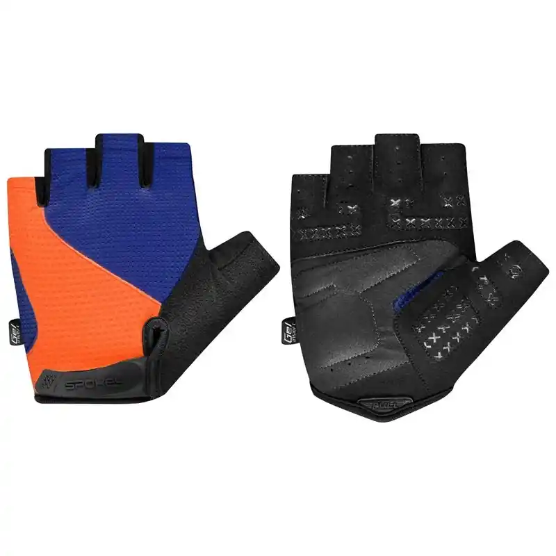 Speciální Cena Pánské cyklistické rukavice Spokey EXPERT, modro-oranžové