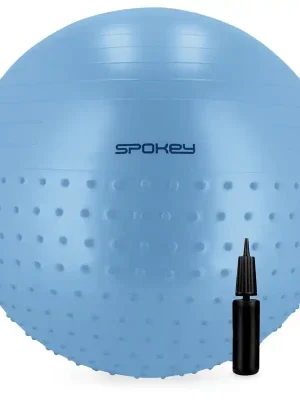 Zlevněný Masážní gymnastický míč Spokey HALF FIT 2v1 65cm, modrý