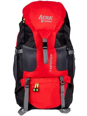Cenově Výhodný Batoh Acra Adventure 50 L na horskou turistiku červený BA50-CRV