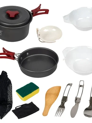 Camping set nádobí alluminium pro 1-2 osoby Časově Omezené