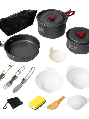 Nejlepší Cena Camping set nádobí alluminium pro 2-3 osoby