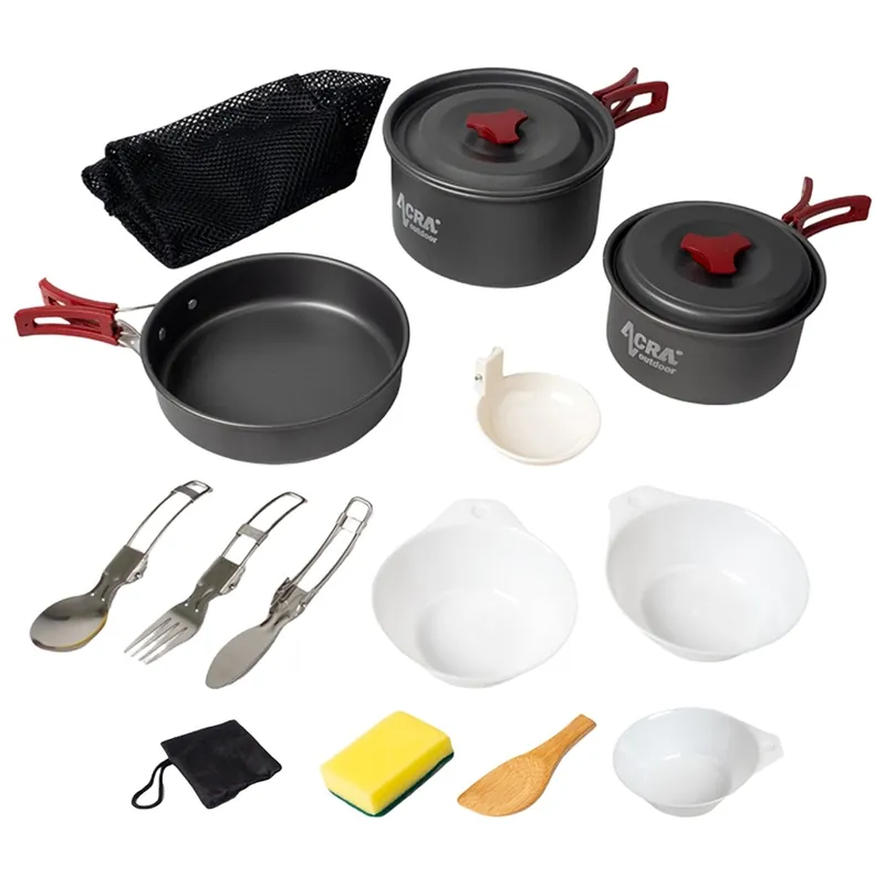 Nejlepší Cena Camping set nádobí alluminium pro 2-3 osoby