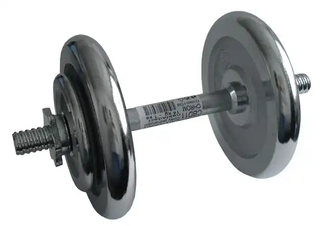 Činka nakládací, jednoruční, chromová 14 kg - 25mm Vysoce Kvalitní
