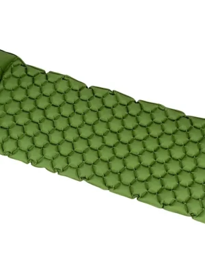 Nafukovací karimatka s polštářkem zelená 5cm Poslední Šance