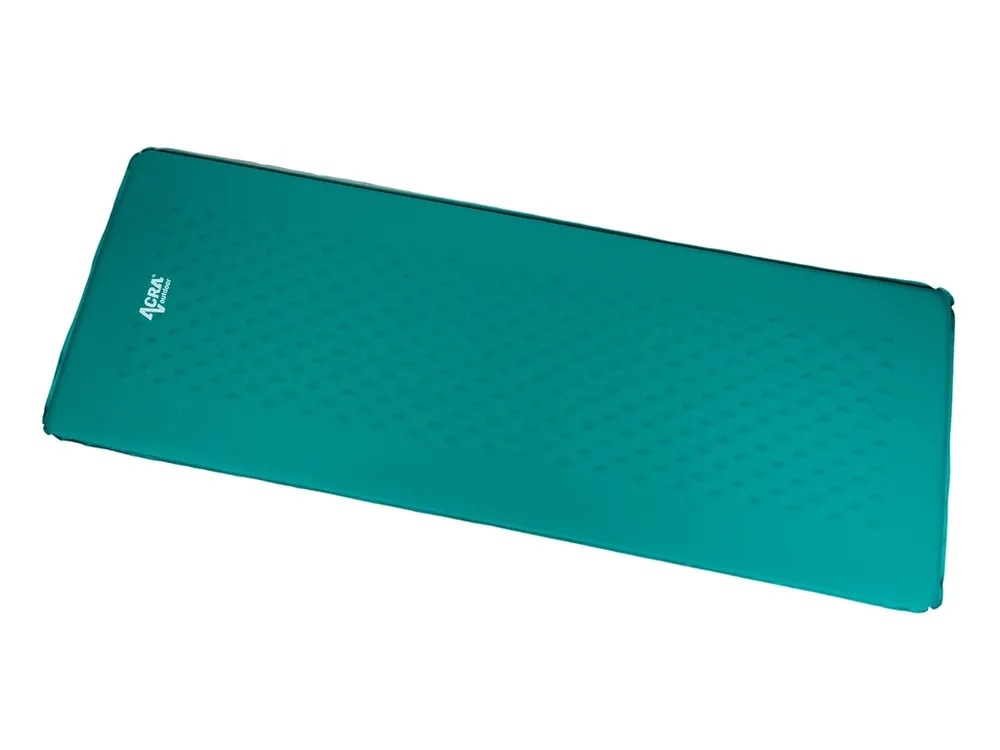 Značkový Samonafukovací komfortní karimatka zelenomodrá 4cm