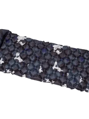 Nafukovací karimatka šedobéžová maskovací s polštářkem 5cm Oblíbený