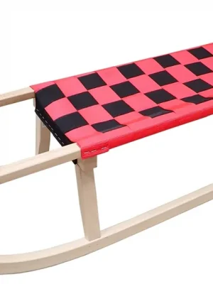Akce Dřevěné sáně Bohemia 110cm - červené