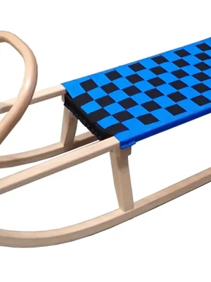 Dřevěné sáně Bohemia 110cm - modré Rychlé Dodání