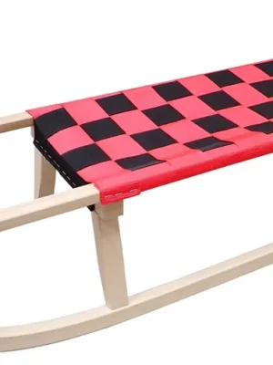 Dřevěné sáně Bohemia 125cm - červené Doprava Zdarma