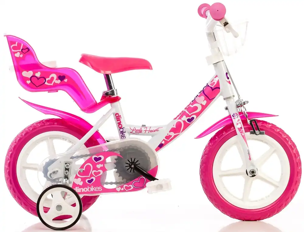 Značkový Dětské kolo 12 Dino bikes 124GLN bílá+růžový potisk 2023