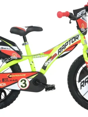Dětské kolo 14 Dino bikes 614 Raptor žlutá 2023 Ověřený