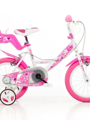 Oblíbený Dětské kolo 14 DINO bikes 144RN bílá, růžový potisk 2023