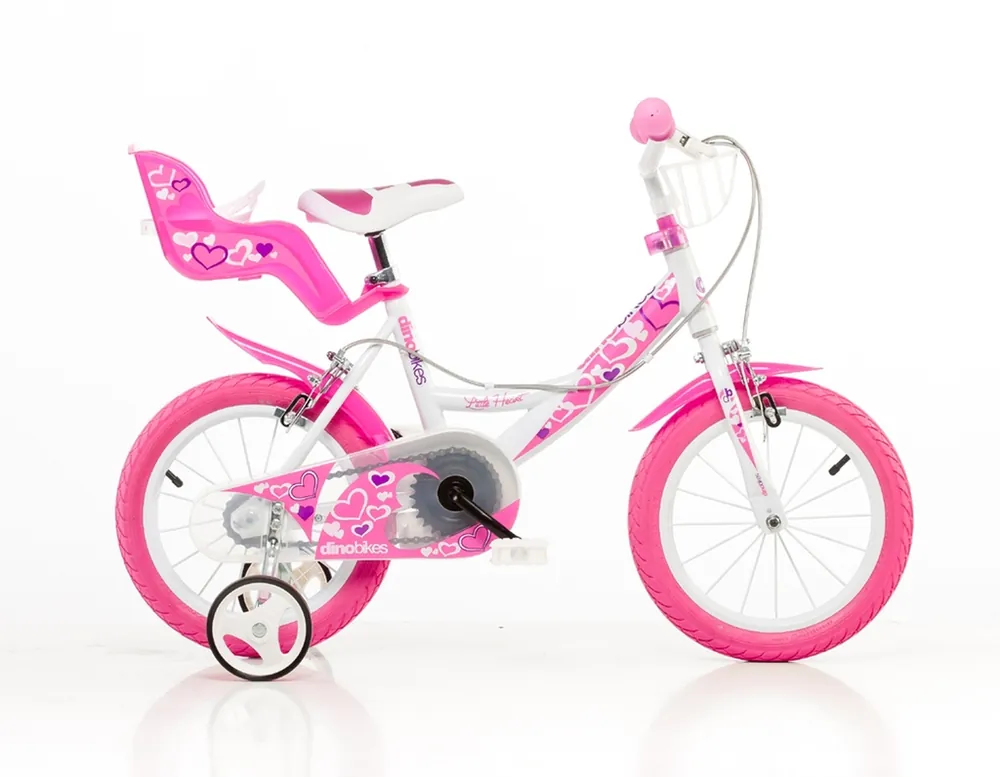 Oblíbený Dětské kolo 14 DINO bikes 144RN bílá, růžový potisk 2023
