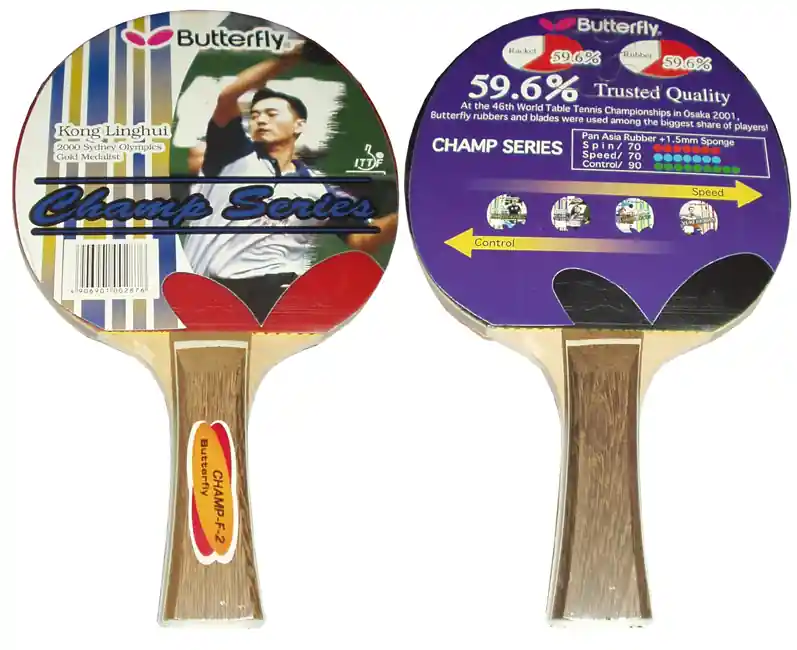 Pálka na stolní tenis Butterfly Champ F2 Poslední Šance