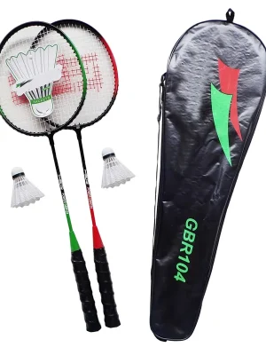 Akční Nabídka Badmintonová sada GBR104K - 2 rakety + košíček + pouzdro