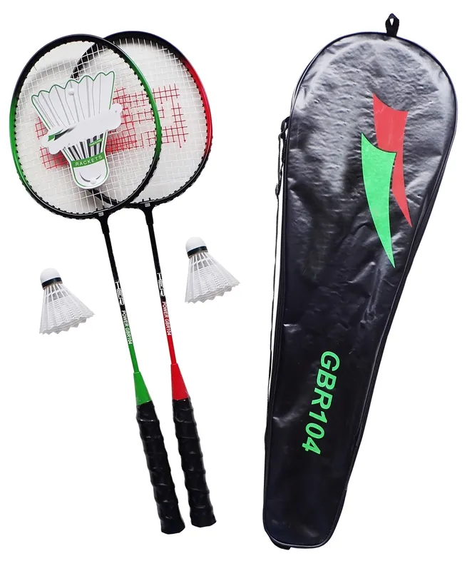 Akční Nabídka Badmintonová sada GBR104K - 2 rakety + košíček + pouzdro