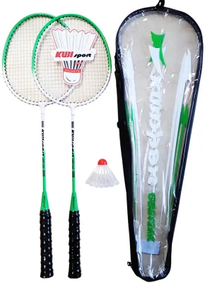 Dokud Zásoby Vydrží Badmintonová sada GBR12AK - 2 rakety+ košíček + pouzdro