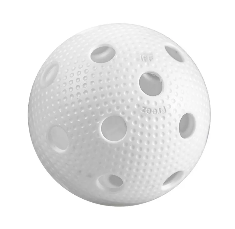 Florbalový míček FREEZ BALL OFFICIAL bílý - certifikace IFF Autentický