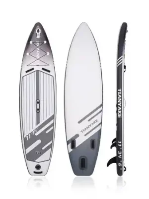 Paddleboard 335x86x15cm s příslušenstvím bílošedý Akce
