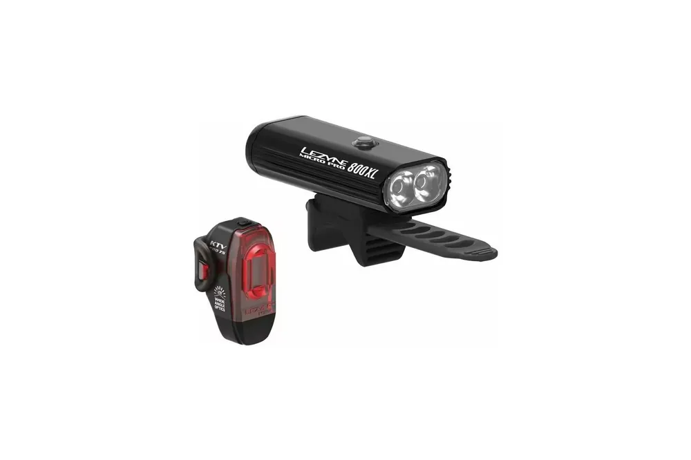 Cenově Výhodný Světlo přední + zadníLezyne Micro Pro 800XL/KTV Pro Pair black