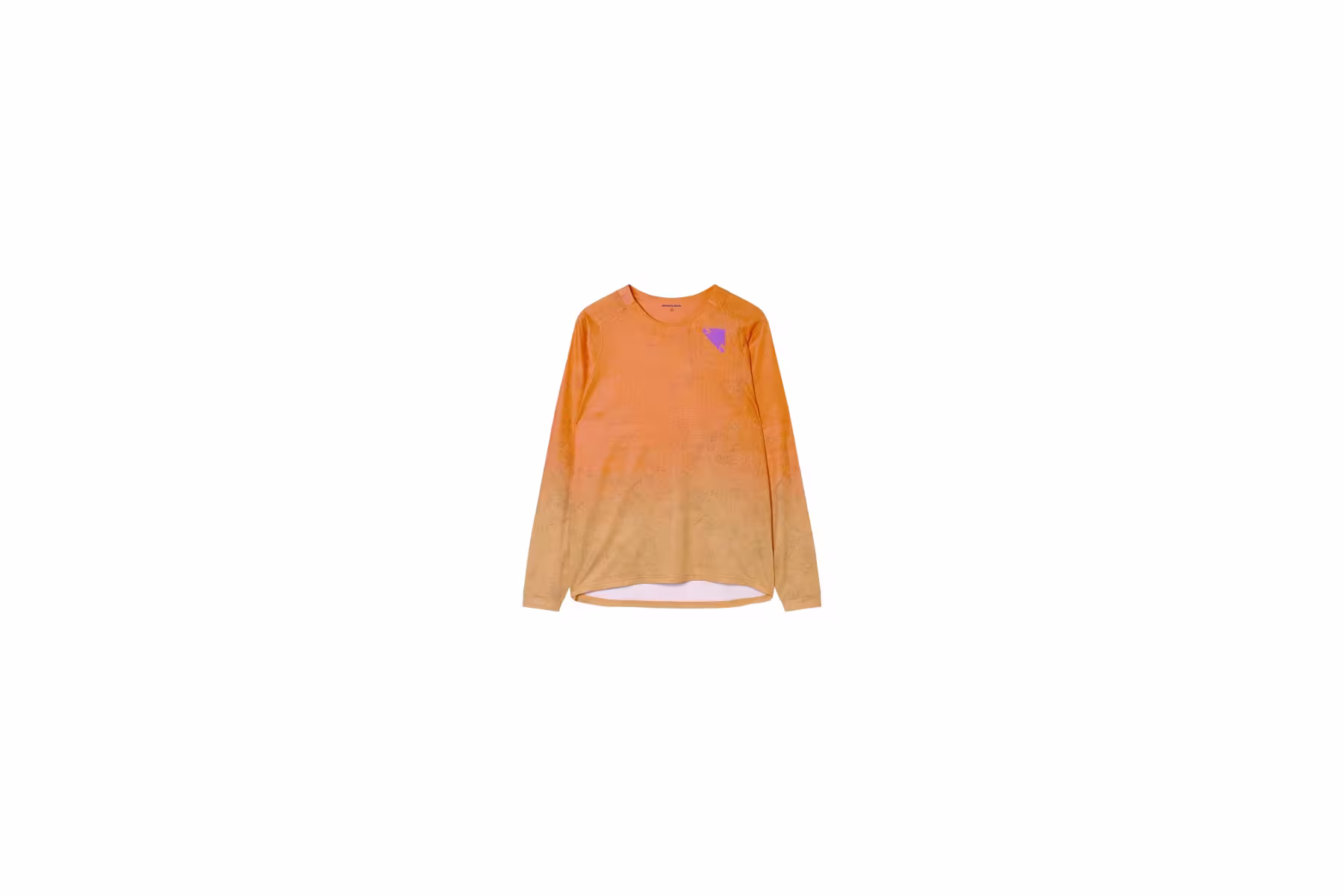 DresEndura SingleTrack Print Tee RE5210 pánský dl.r. orange Sezónní Sleva