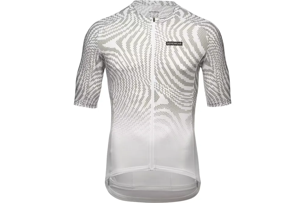 DresGore Spirit Moire Jersey pánský kr.r. white/lab grey XL Přímo Od Výrobce