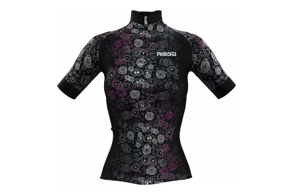 DresRosti Dark 22-20030.D dámský kr.r. black/pink/white XL Značkový