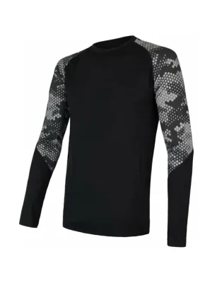 Rychlé Dodání TrikoSensor Merino Impress dl.r. pánské černá/honeycomb