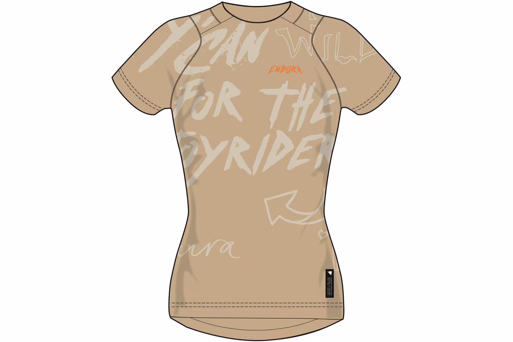 DresEndura SingleTrack Print Tee RE6269 dámský kr.r. bronze Nejprodávanější