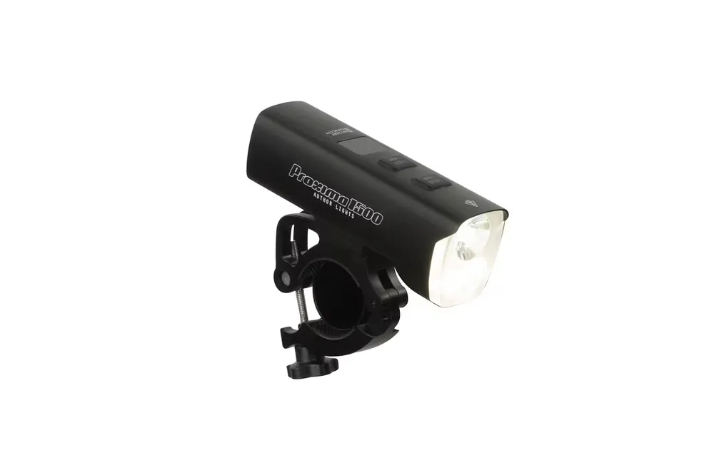 Poslední Šance Světlo předníAuthor Proxima 1500 lm/HB 22-38 mm USB Alloy black
