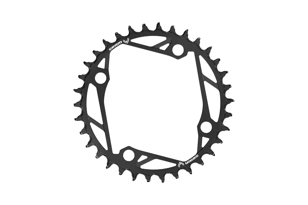 Výhodná Nabídka Předsazený držák cyklocomputerSram MTB T-TYPE 38z/104mm Steel 12speed black 11.6218.057.002