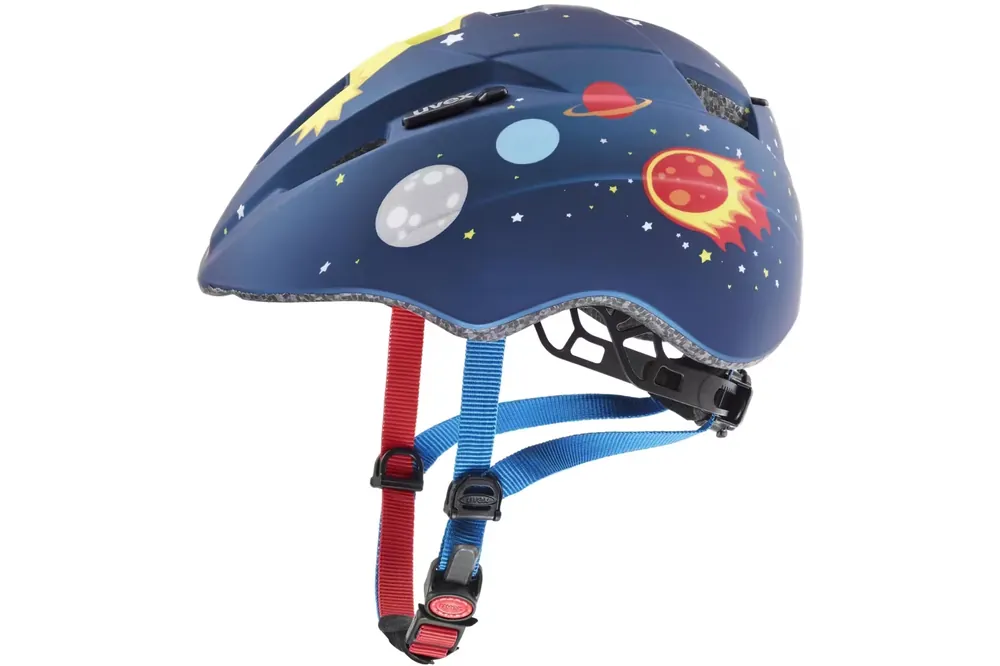 Helma na koloUvex Kid 2 CC dětská dark blue rocket mat 46 - 52 cm 2026 Nízká Cena