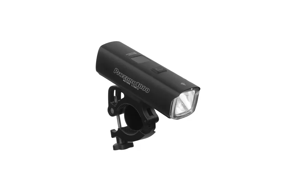 Poslední Šance Světlo předníAuthor Proxima 1000 lm/HB 22-38 mm USB Alloy black