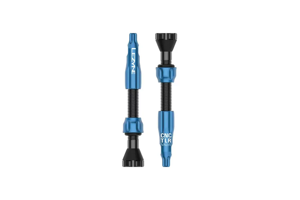 Akční Nabídka VentilkyLezyne CNC TLR 44mm blue 2ks