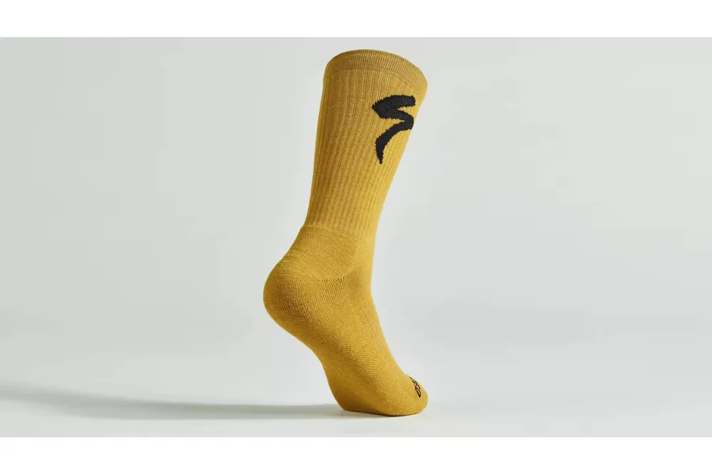 PonožkySpecialized Merino Midweight Tall Logo harvest gold Značkový