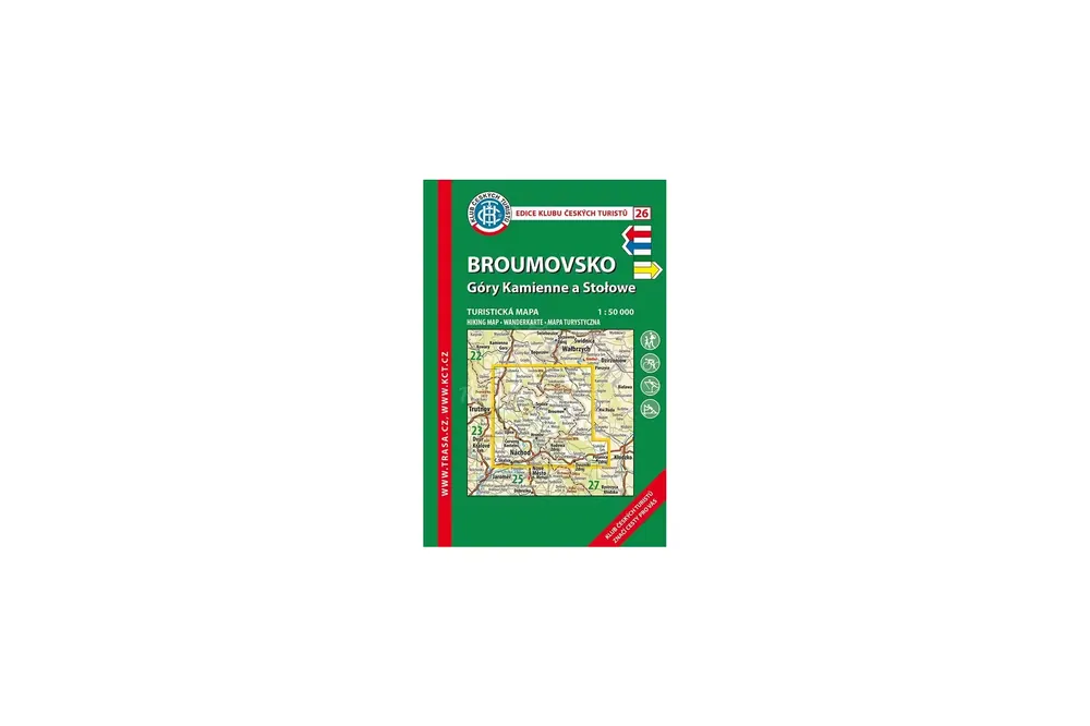 Sleva MapaKČT (26) 1:50 Broumovsko