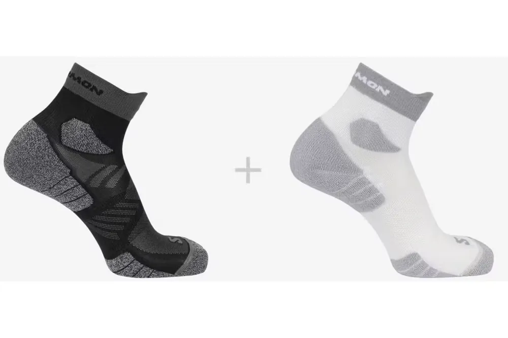 PonožkySalomon Aero Ankle 2-pack 26270 white/black Značkový
